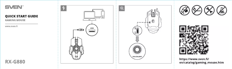 Page 1 de la notice Guide de démarrage rapide Sven RX-G880