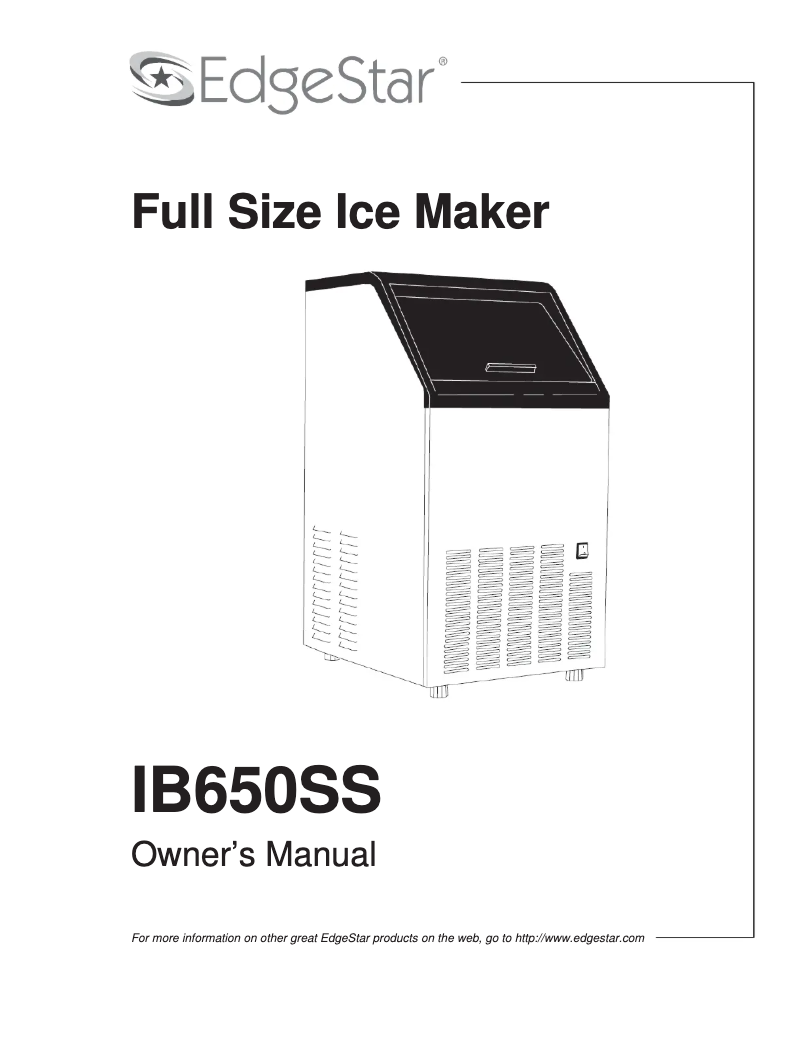 Image de la première page du manuel de l'appareil IB650SS