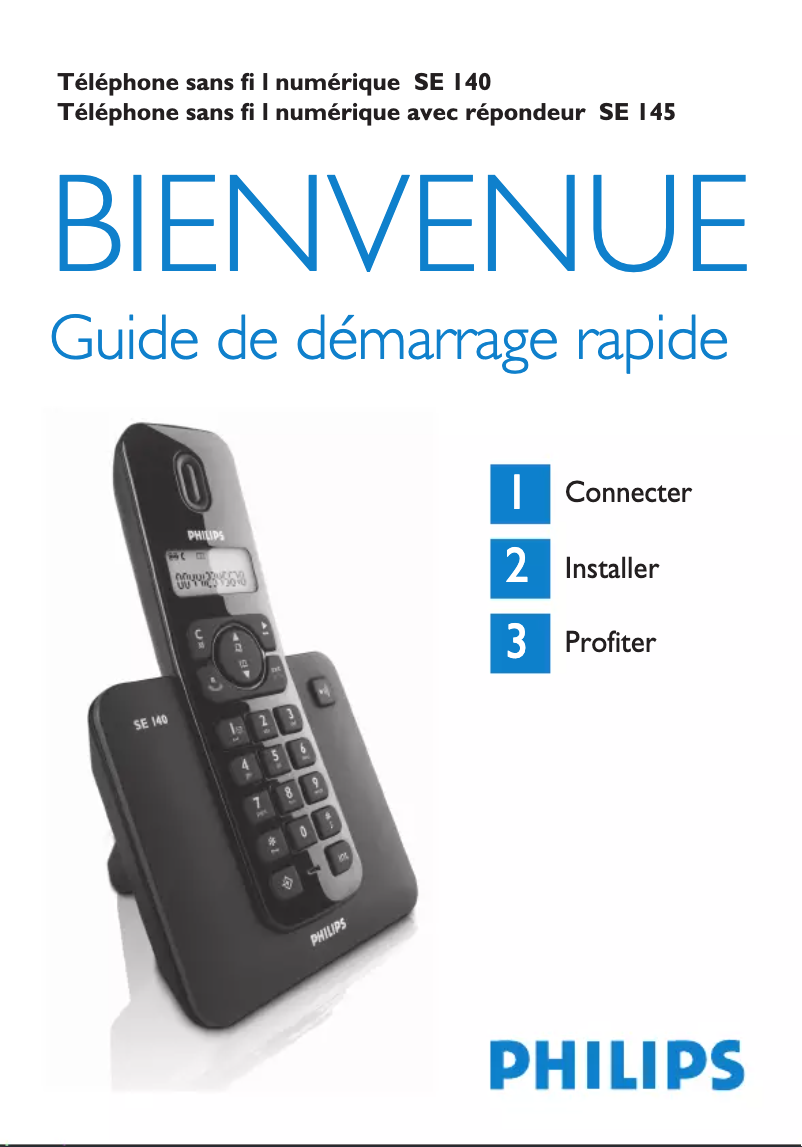 Página 1 del manual Guía de inicio rápido Philips SE1453B