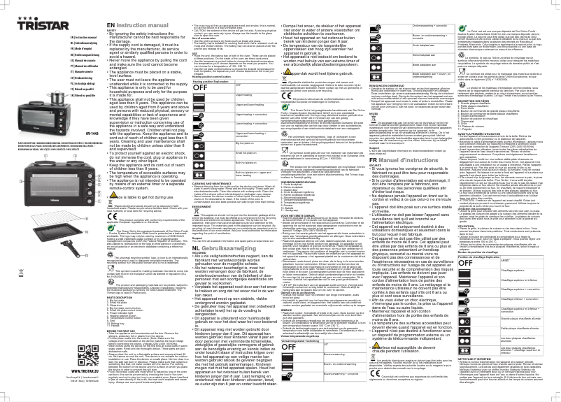 Image de la première page du manuel de l'appareil OV-1443