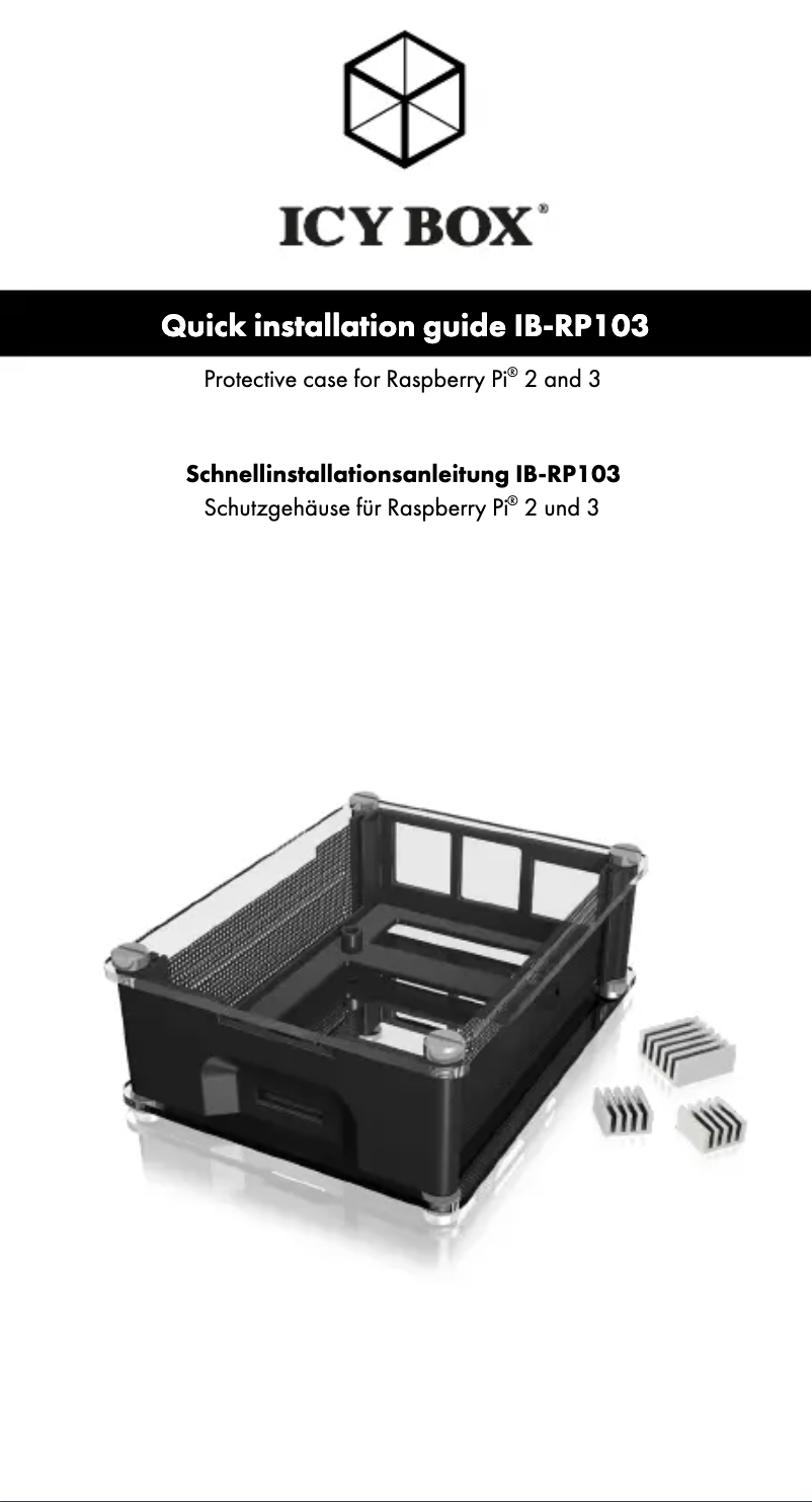 Page 1 de la notice Mode d'emploi Icy Box IB-RP103