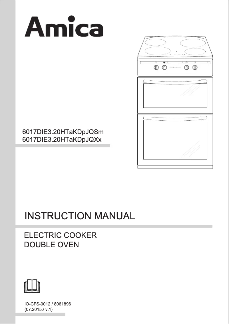 Page 1 de la notice Manuel utilisateur Amica 608DIE2TA