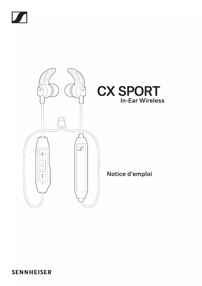 Page 1 de la notice Manuel utilisateur Sennheiser CX SPORT