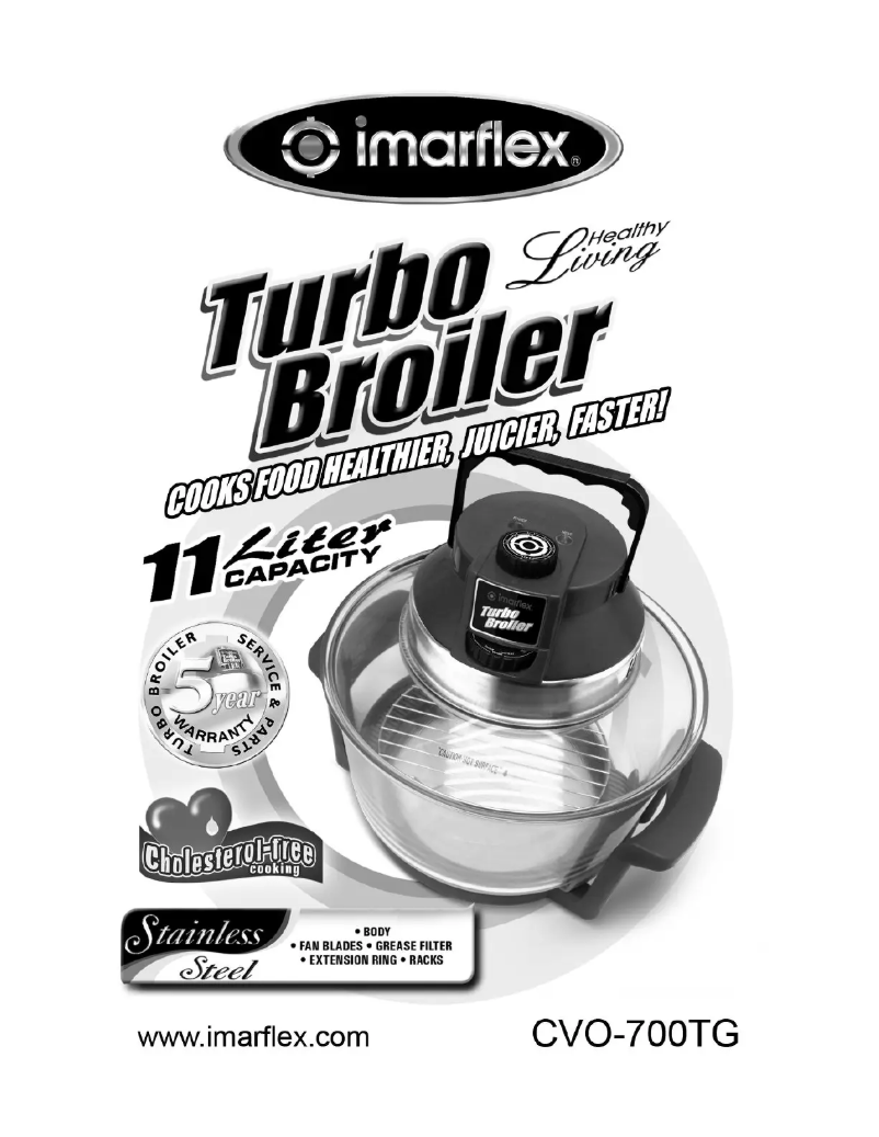 Page 1 de la notice Manuel utilisateur Imarflex Turbo Broiler CVO-700TG