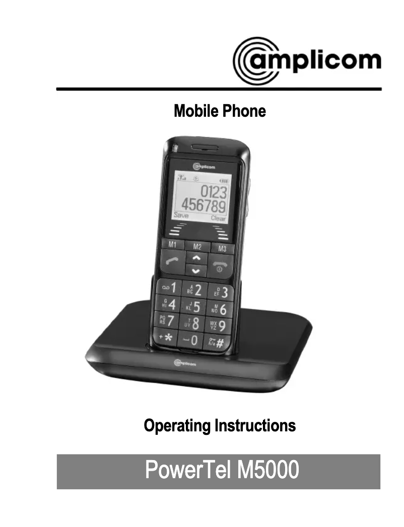 Página 1 del manual Manual de usuario Amplicomms PowerTel M5000