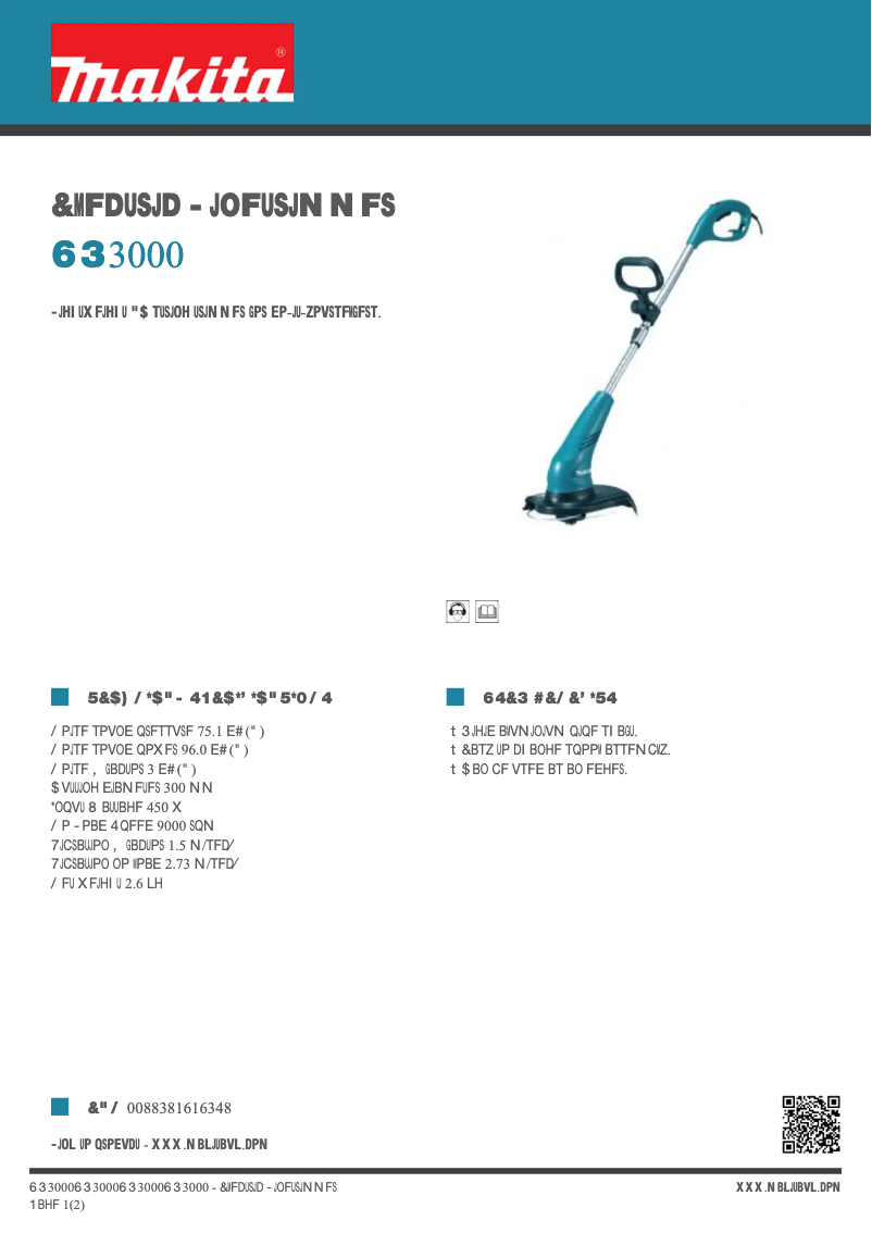 Image de la première page du manuel de l'appareil UR3000