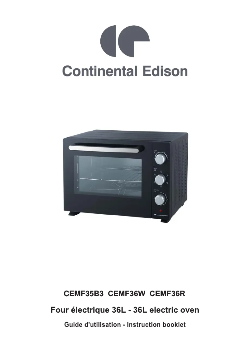 Page n°1 - Manuel utilisateur Continental Edison CEMF35B3