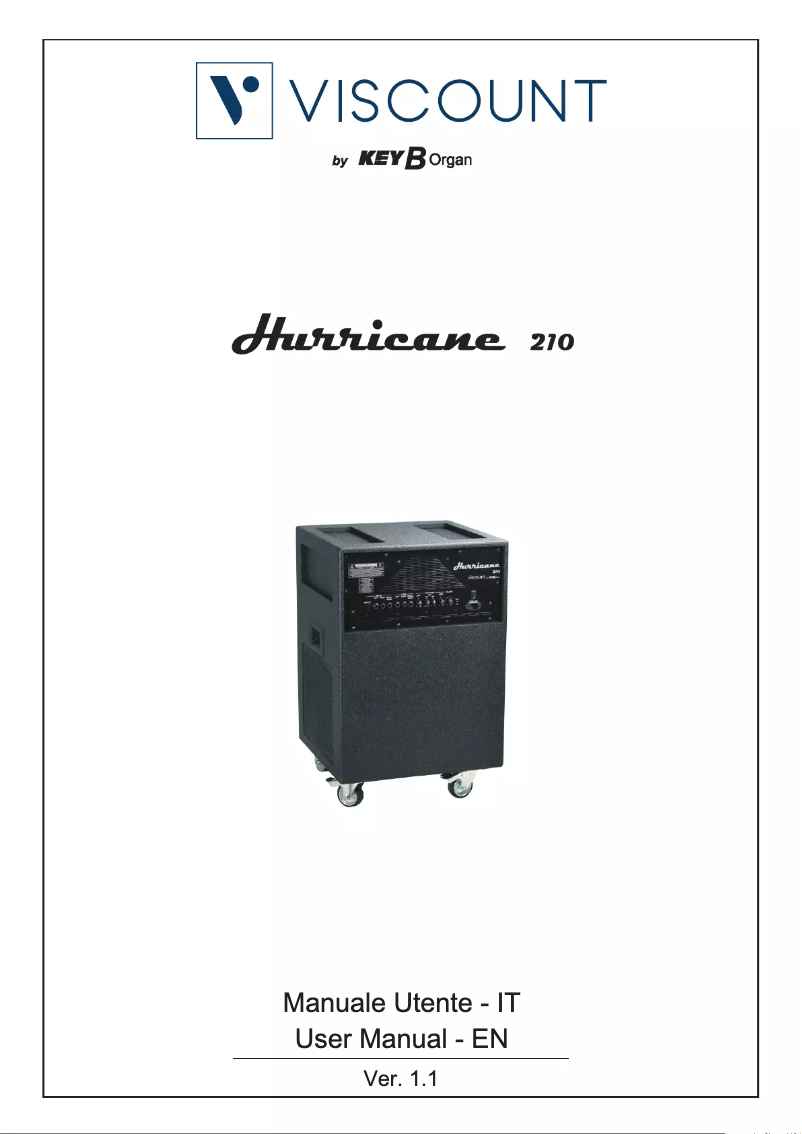 Page 1 de la notice Manuel utilisateur Viscount Legend Hurricane 210