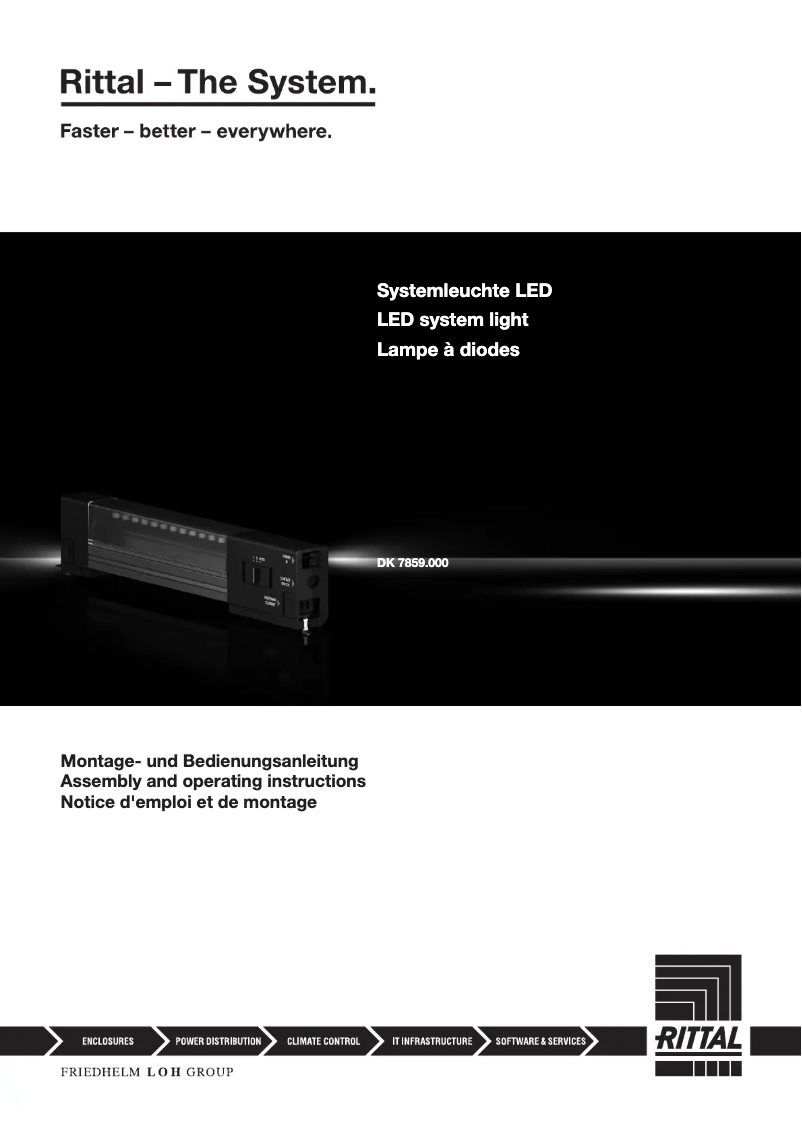 Página 1 del manual Manual de usuario Rittal DK 7859.000
