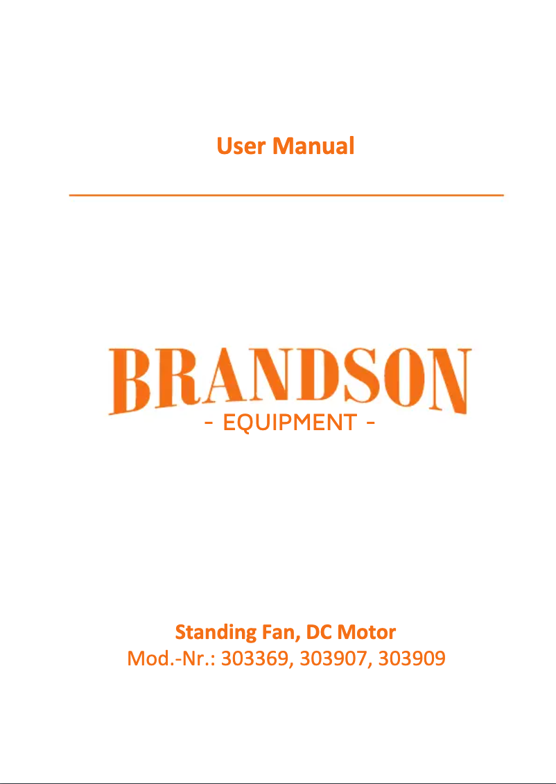 Page 1 de la notice Manuel utilisateur Brandson 303907