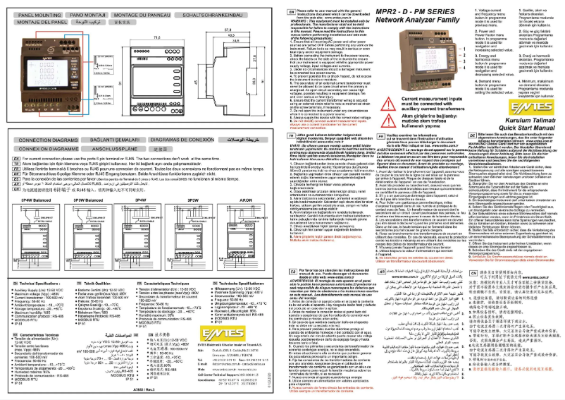 Page 1 de la notice Guide de démarrage rapide ENTES MPR-26S-21-D-PM