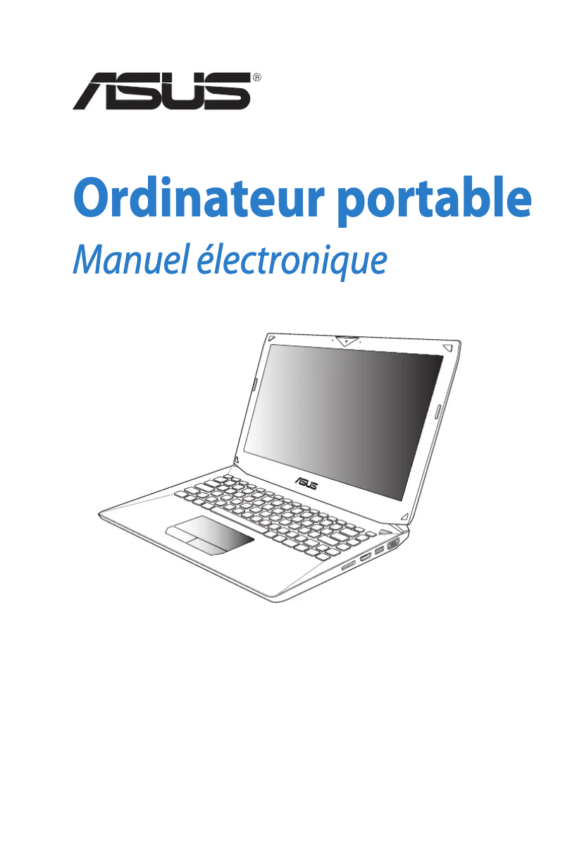 Image de la première page du manuel de l'appareil ROG G46VW