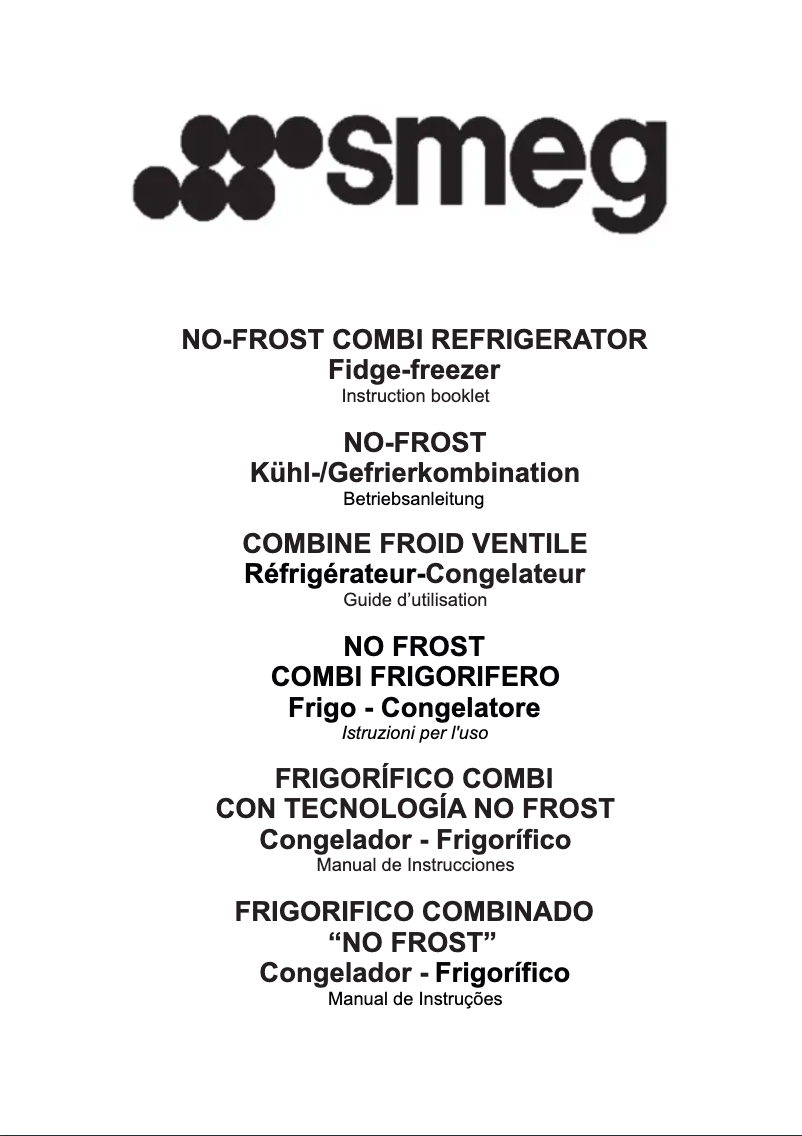 Page n°1 - Manuel utilisateur Smeg FC830X