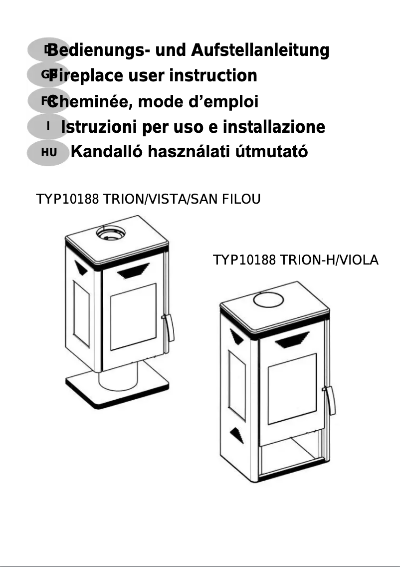 Image de la première page du manuel de l'appareil Trion-H