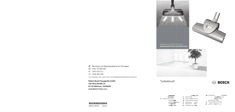 Página 1 del manual Manual de usuario Bosch BGLS4TURBO