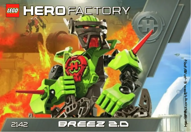 Image de la première page du manuel de l'appareil HERO Factory 2142
