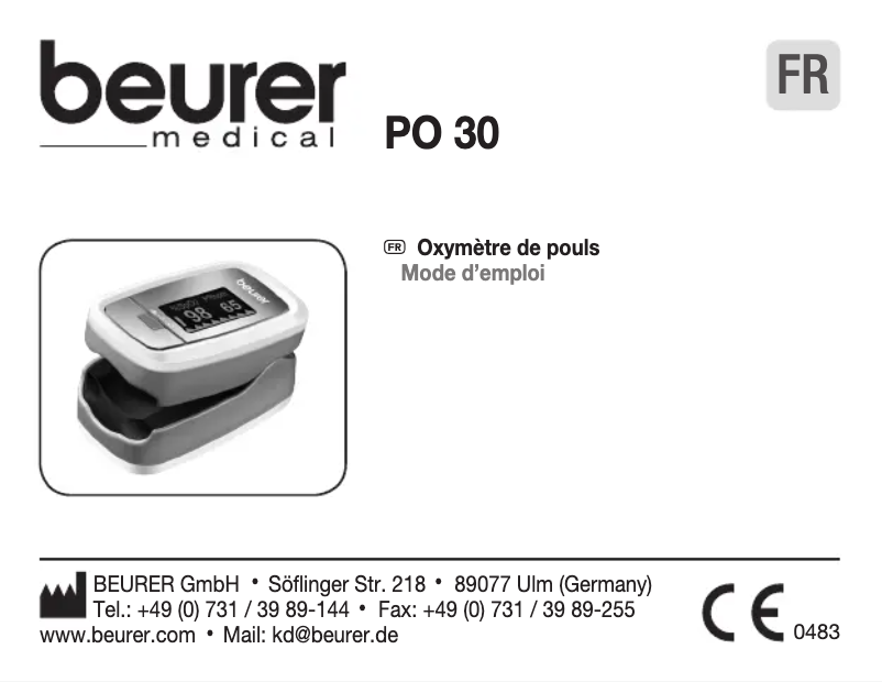 Image de la première page du manuel de l'appareil PO 30