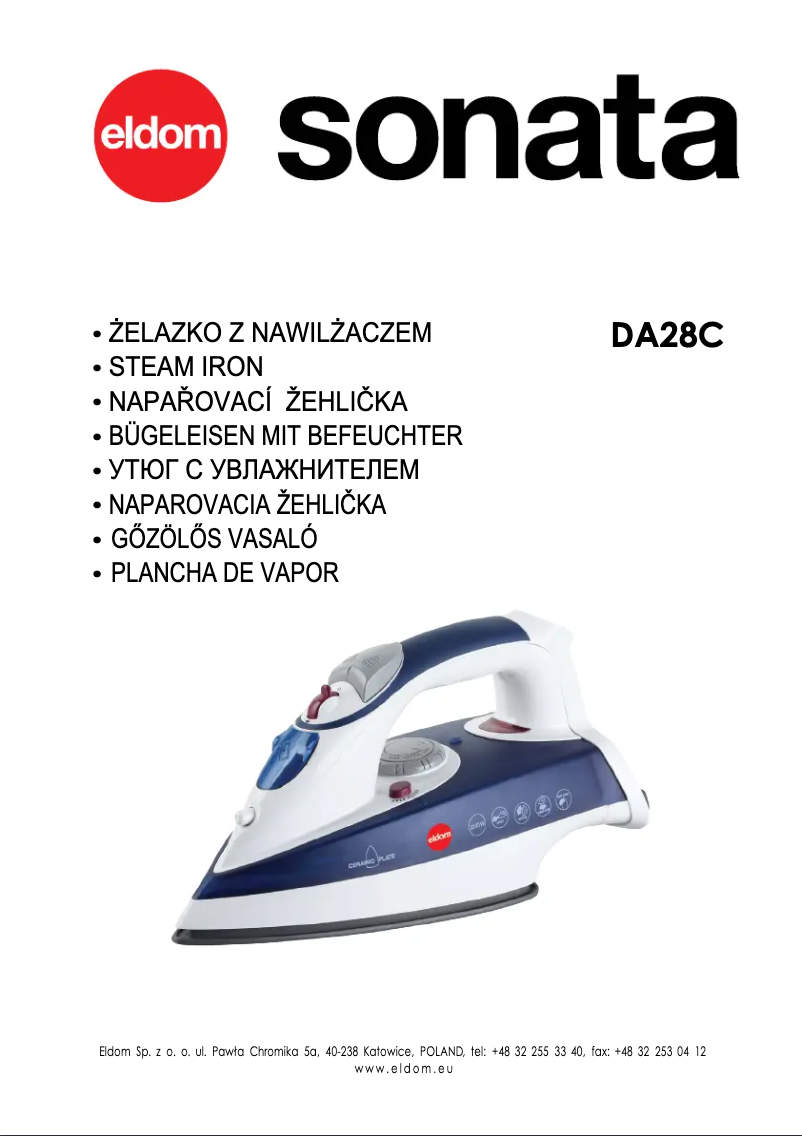 Page n°1 - Manuel utilisateur Eldom DA28C