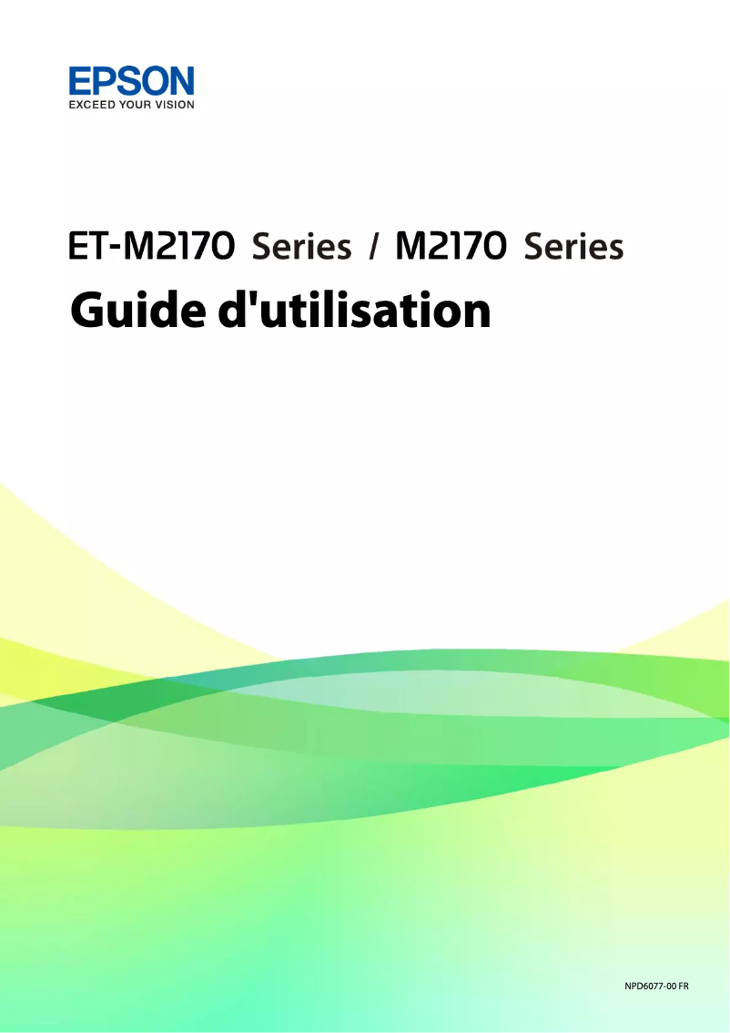 Página 1 del manual Manual de usuario Epson EcoTank ET-M2170