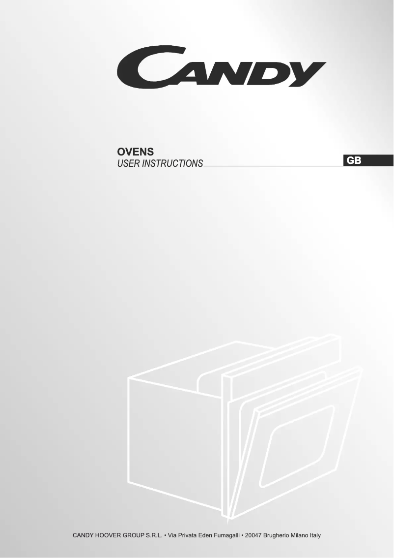 Page n°1 - Manuel utilisateur Candy ACOM609XM/CLG64S