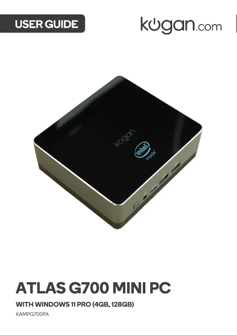 Page n°1 - Manuel utilisateur Kogan ATLAS G700