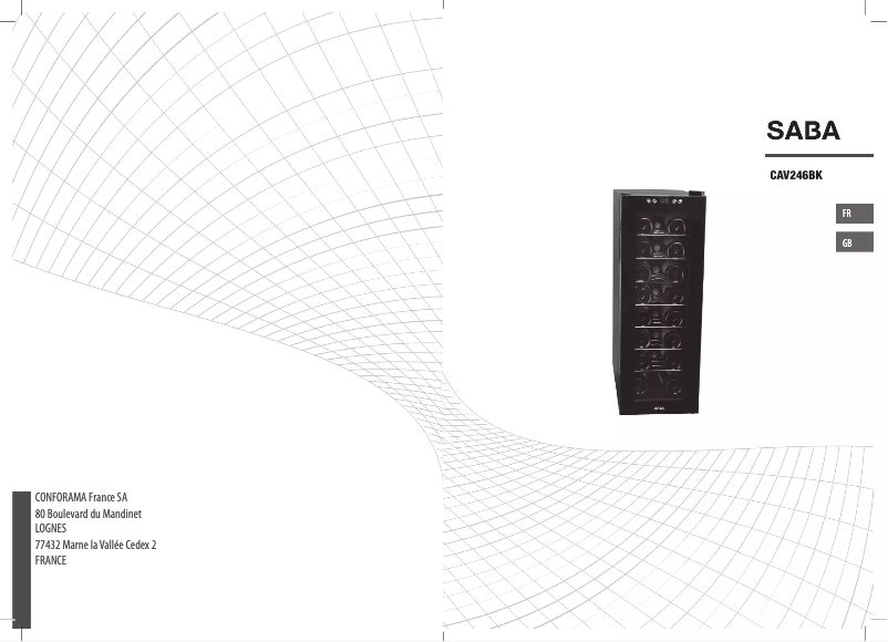 Page 1 de la notice Manuel utilisateur Saba CAV246BK