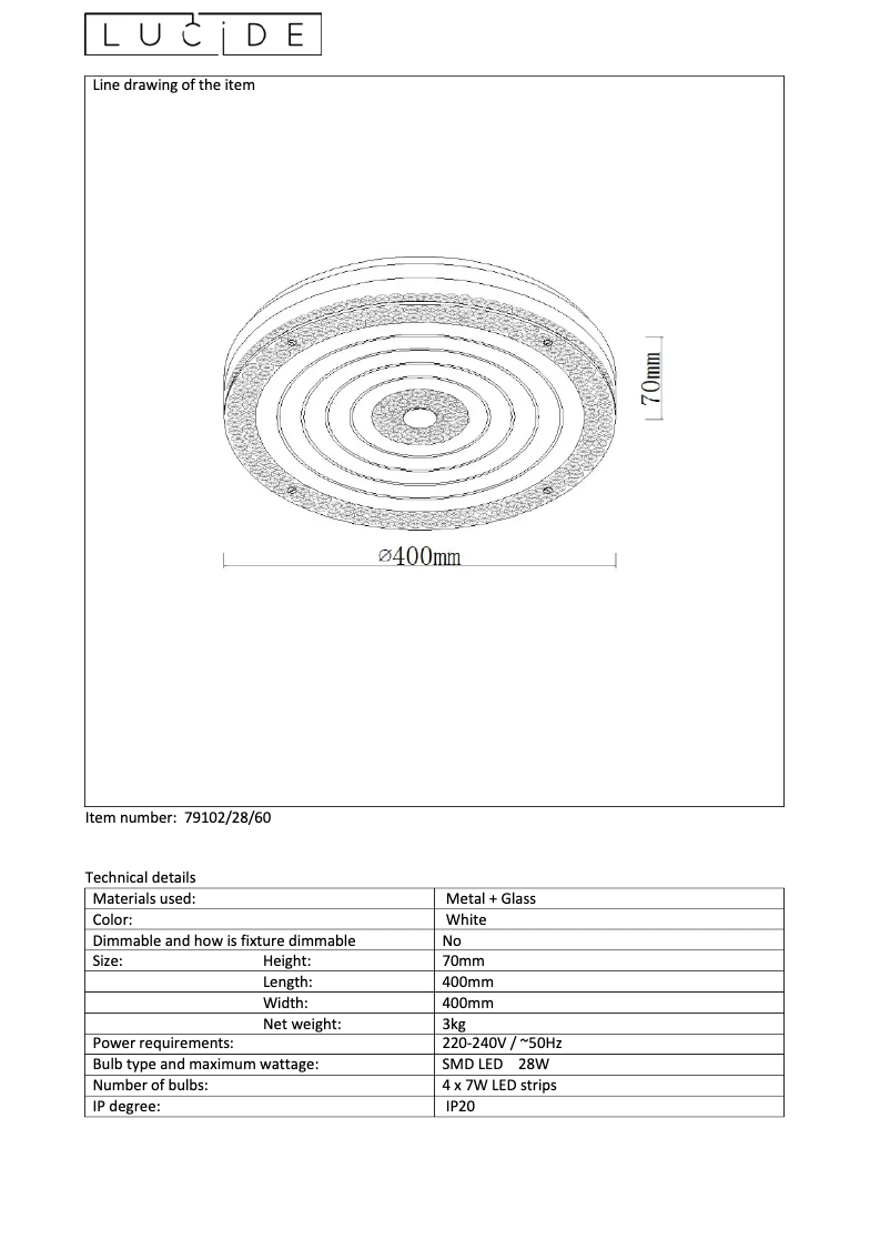 Image de la première page du manuel de l'appareil Vivi 79102/28/60