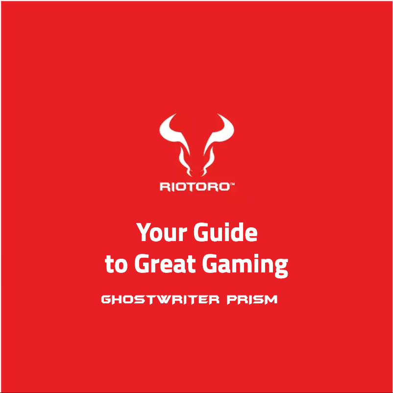 Page n°1 - Manuel utilisateur Riotoro Ghostwriter Prism