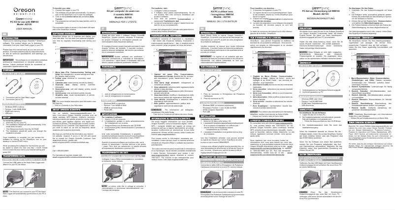 Page n°1 - Manuel utilisateur Oregon Scientific AD105
