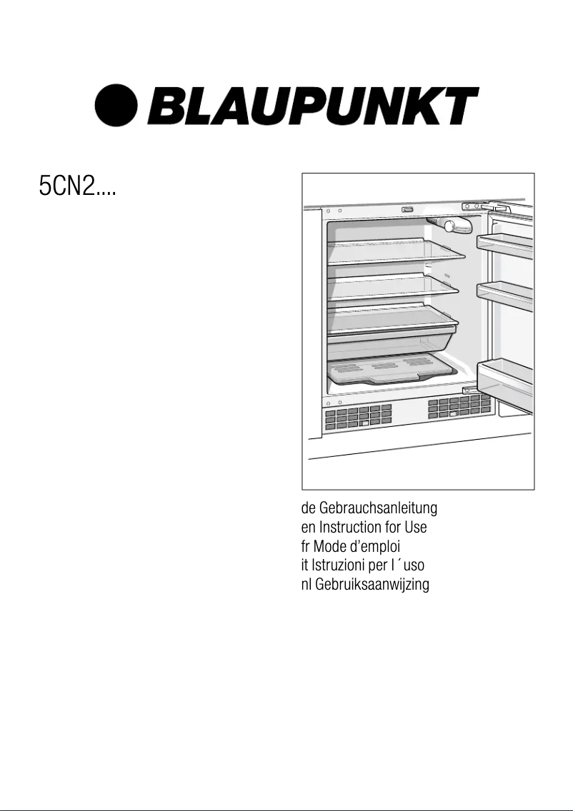 Página 1 del manual Manual de instrucciones Blaupunkt 5CN 21020