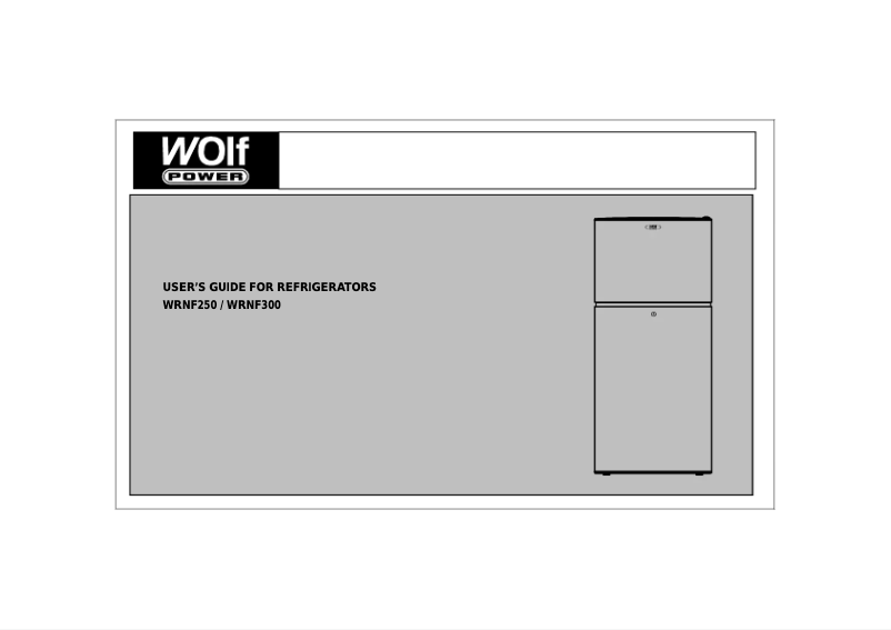 Page n°1 - Manuel utilisateur Wolf Power WRNF300