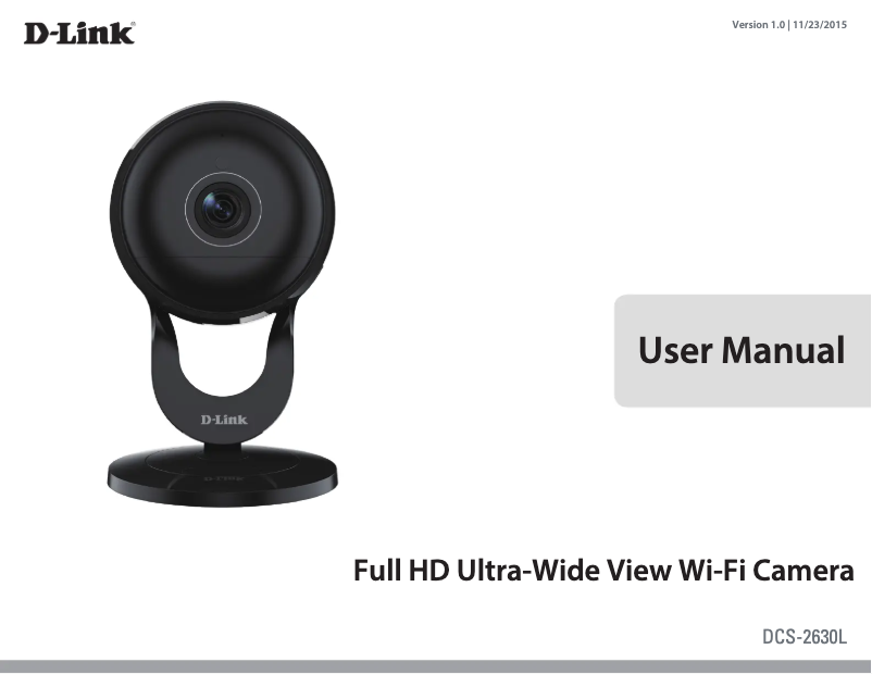 Page 1 de la notice Manuel utilisateur D-Link DCS-2630L