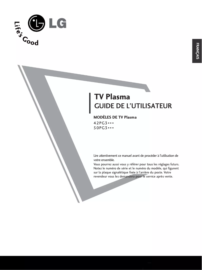 Página 1 del manual Manual de usuario LG 50PG30TR