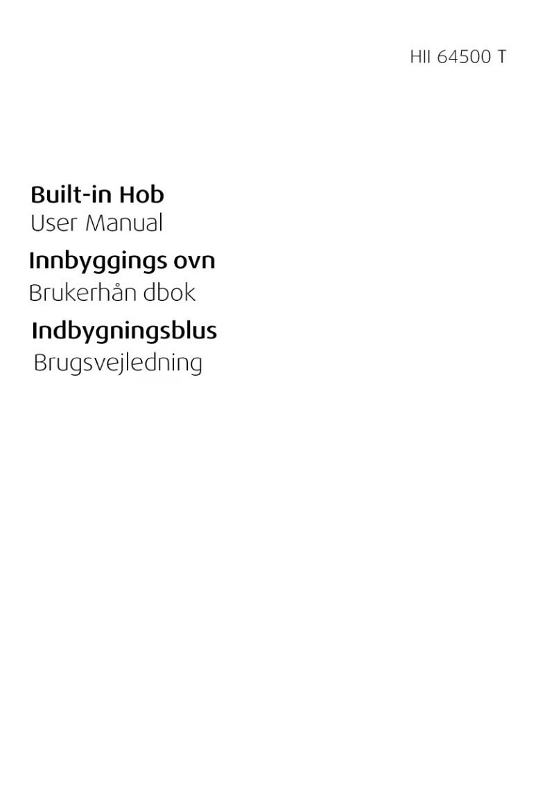 Image de la première page du manuel de l'appareil HII 64500 TX