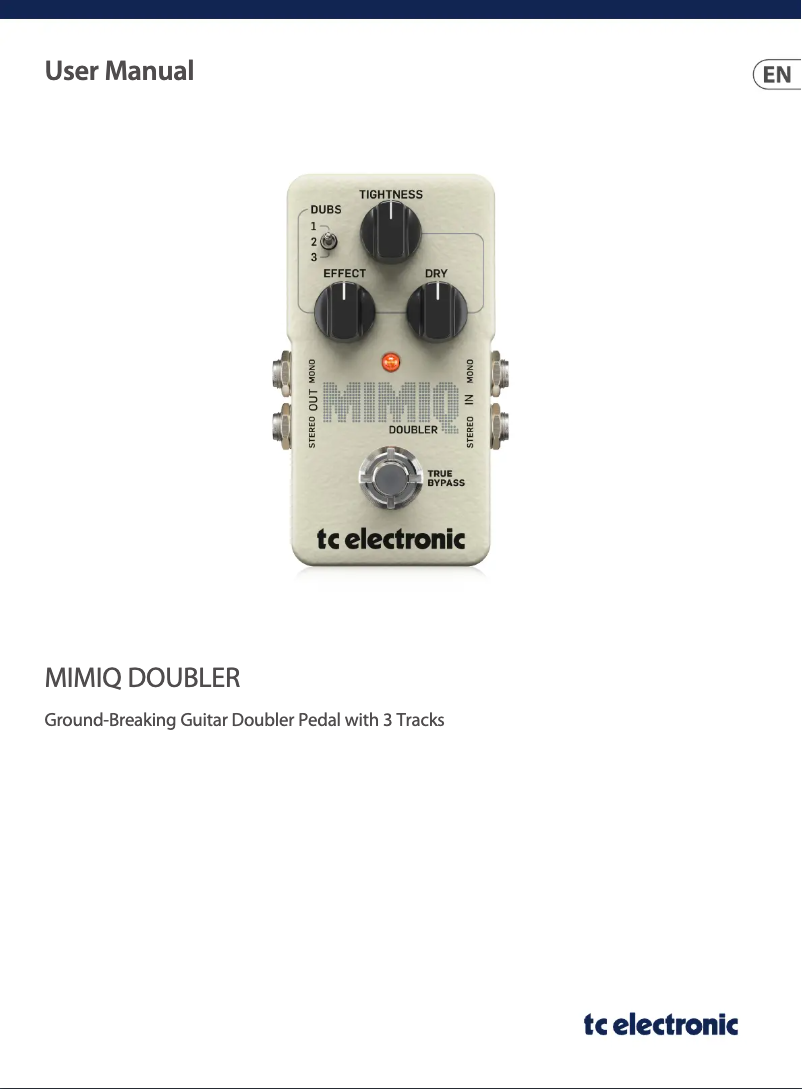 Image de la première page du manuel de l'appareil Mimiq Doubler