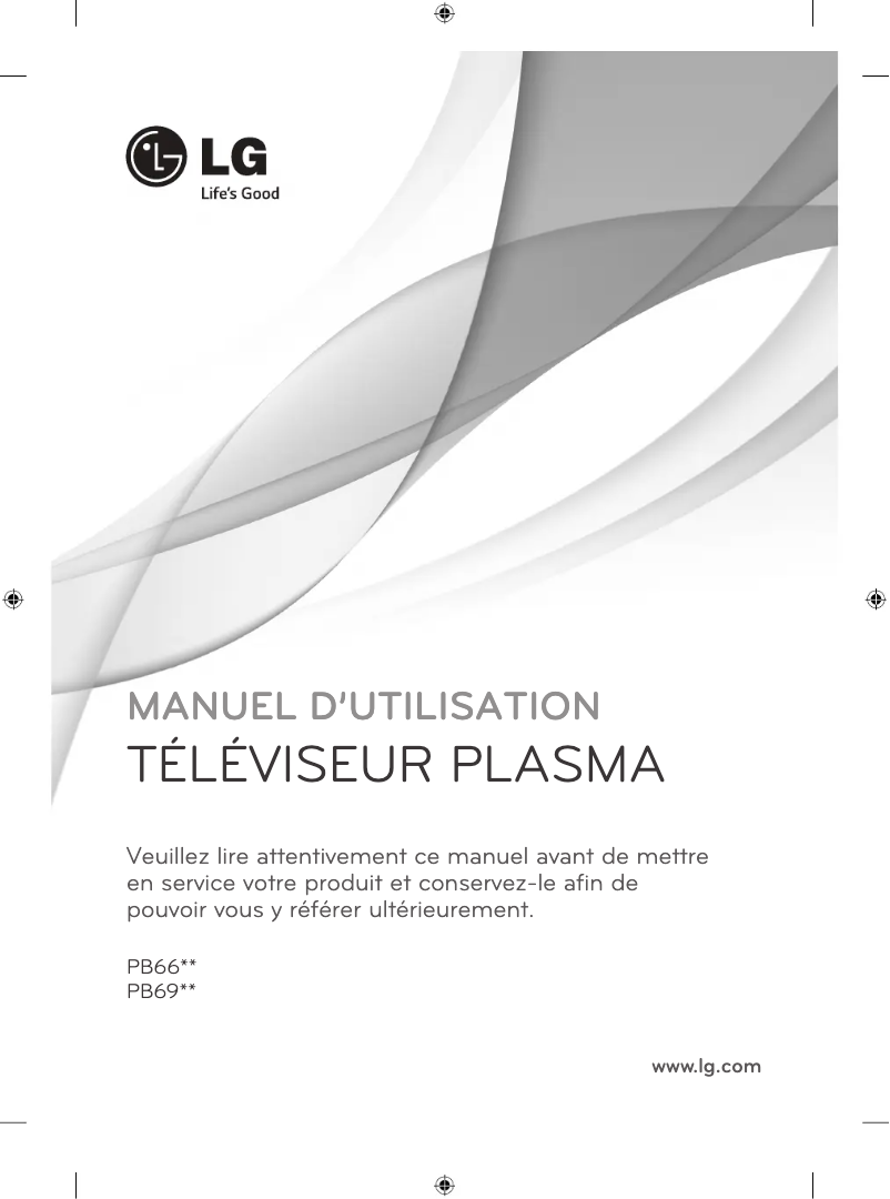 Page n°1 - Manuel utilisateur LG 50PB6600