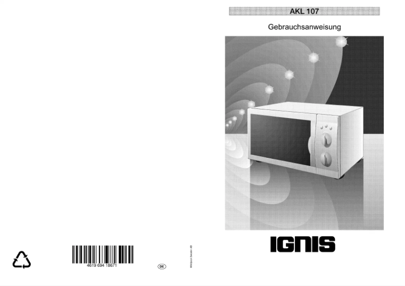 Página 1 del manual Manual de usuario Ignis AKL 107