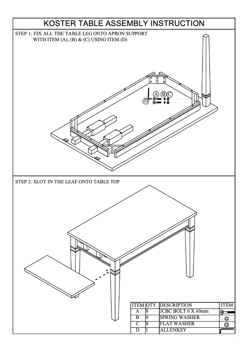 Page n°1 - Manuel utilisateur Talgø Koster (120x80)