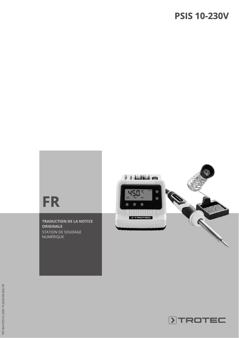 Imagen de la primera página del manual del dispositivo PSIS 10-230V