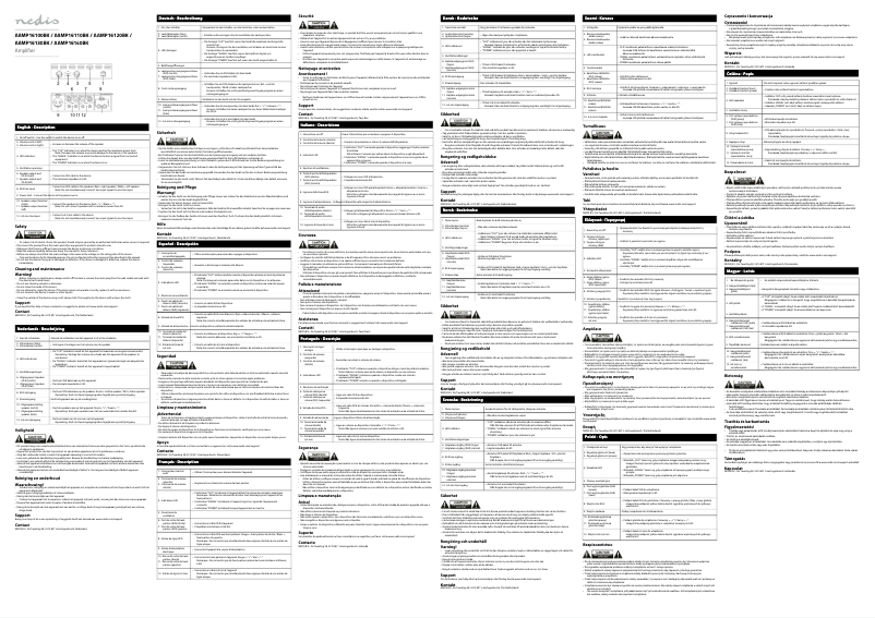 Page 1 de la notice Manuel utilisateur Nedis AAMP16110BK