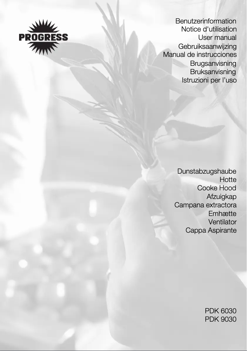 Page 1 de la notice Manuel utilisateur Progress PDK6030E