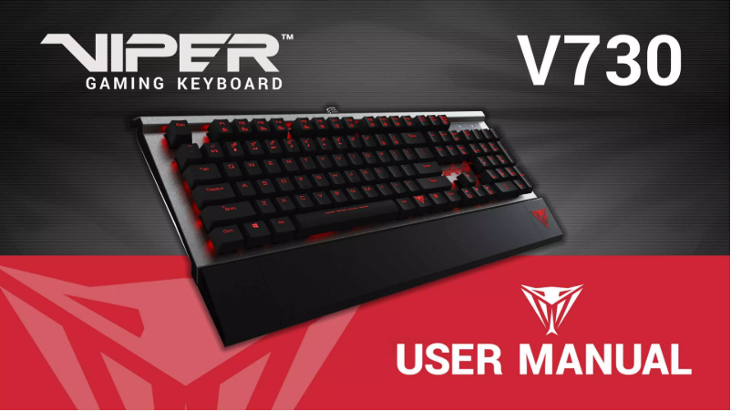 Page n°1 - Manuel utilisateur Viper V730