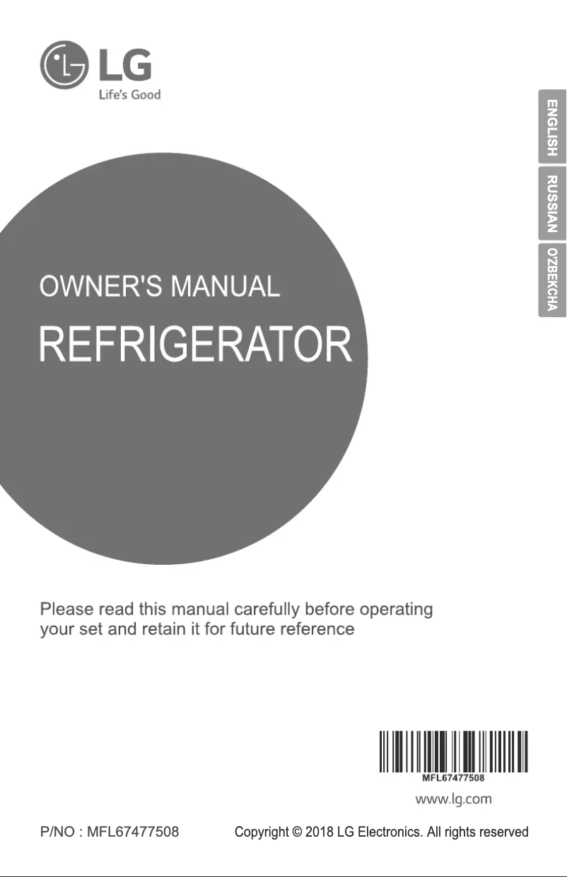 Page 1 de la notice Manuel utilisateur LG GL-H442HQHU