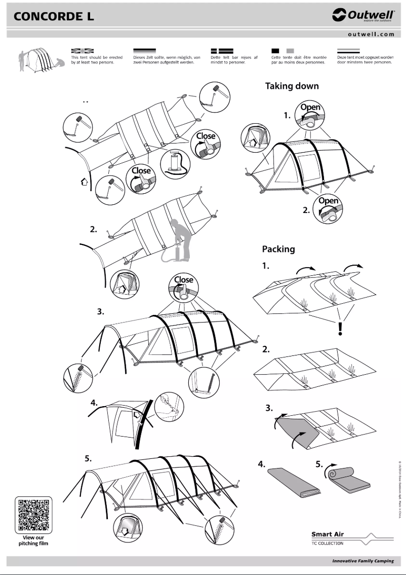 Página 1 del manual Manual de usuario Outwell Concorde L