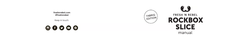 Image de la première page du manuel de l'appareil 1RB2500BC