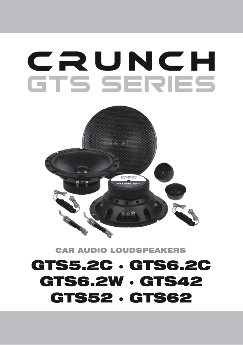 Page n°1 - Manuel utilisateur Crunch GTS42