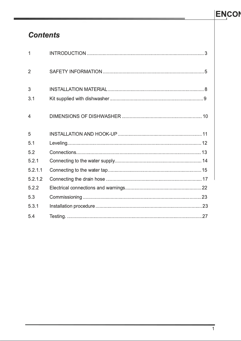 Página 1 del manual Guía de instalación Smeg STFABU