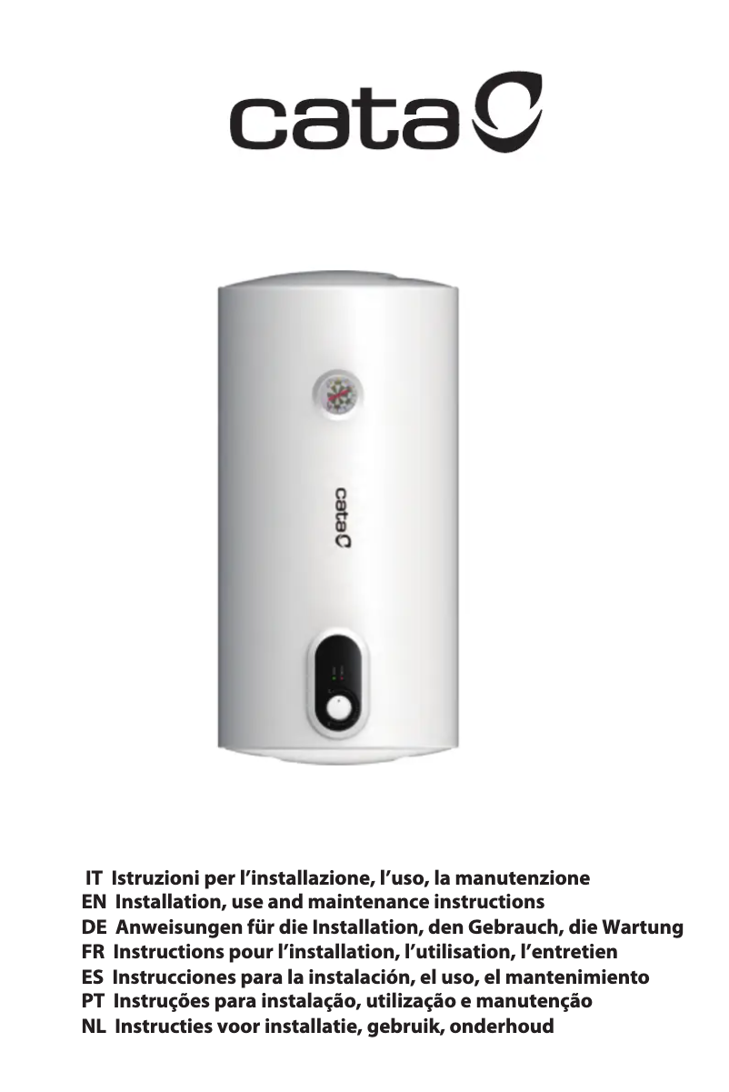 Image de la première page du manuel de l'appareil CTRH-50-REV