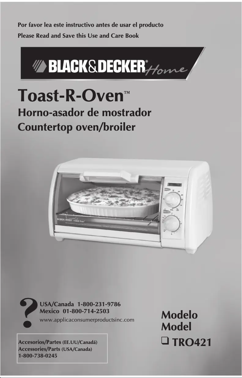 Page n°1 - Manuel utilisateur Black & Decker TRO421