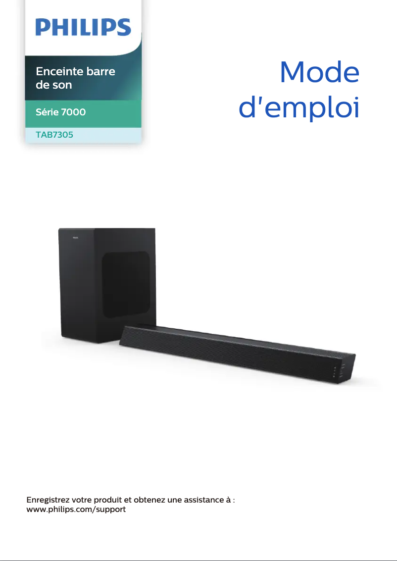 Image de la première page du manuel de l'appareil TAB7305